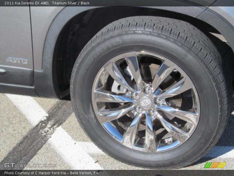 Titanium Silver / Black 2011 Kia Sorento EX AWD