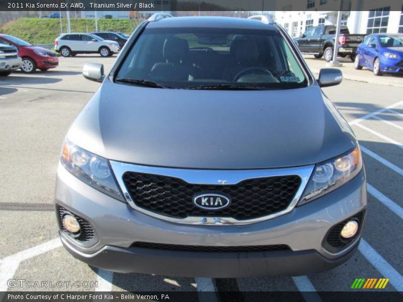 Titanium Silver / Black 2011 Kia Sorento EX AWD