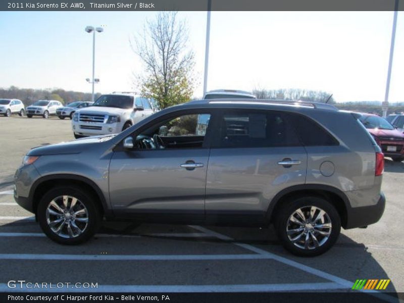 Titanium Silver / Black 2011 Kia Sorento EX AWD