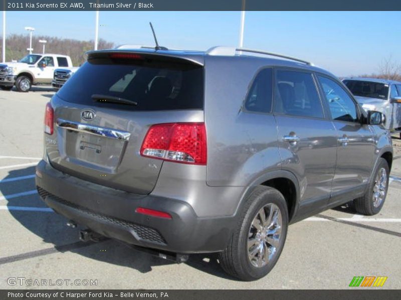 Titanium Silver / Black 2011 Kia Sorento EX AWD