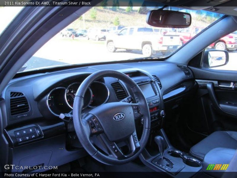 Titanium Silver / Black 2011 Kia Sorento EX AWD