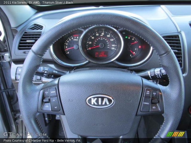 Titanium Silver / Black 2011 Kia Sorento EX AWD