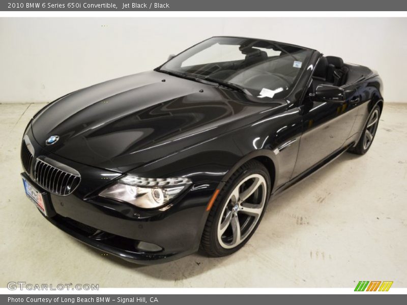 Jet Black / Black 2010 BMW 6 Series 650i Convertible