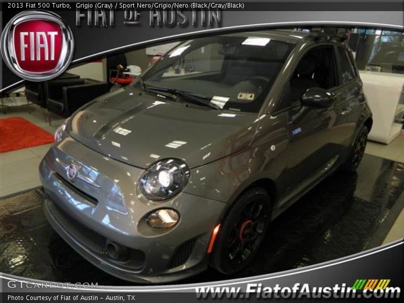 Grigio (Gray) / Sport Nero/Grigio/Nero (Black/Gray/Black) 2013 Fiat 500 Turbo