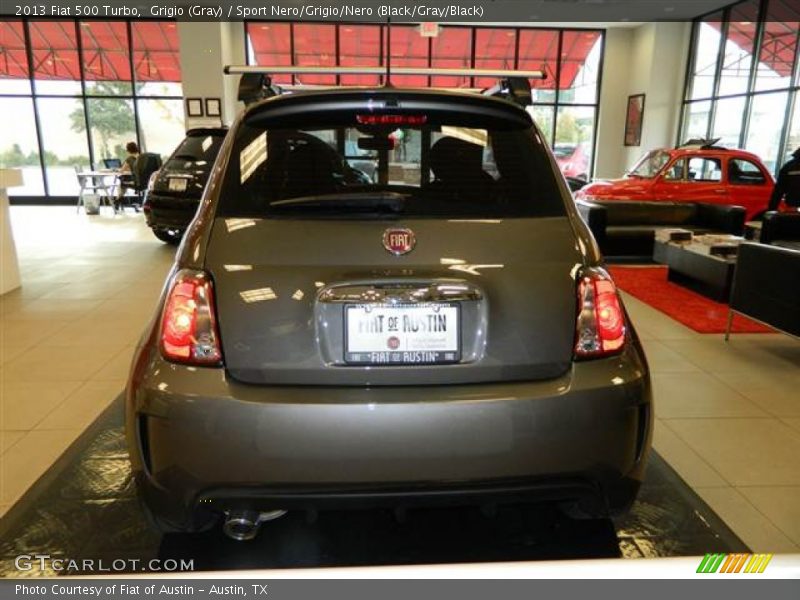 Grigio (Gray) / Sport Nero/Grigio/Nero (Black/Gray/Black) 2013 Fiat 500 Turbo