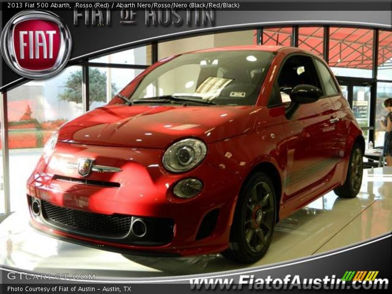 Rosso (Red) / Abarth Nero/Rosso/Nero (Black/Red/Black) 2013 Fiat 500 Abarth