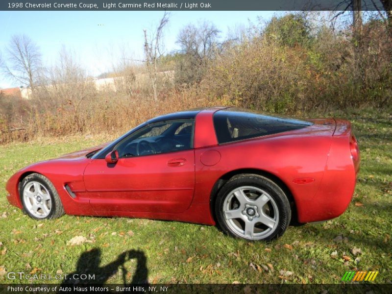 Light Carmine Red Metallic / Light Oak 1998 Chevrolet Corvette Coupe