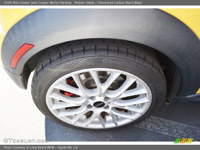 Mellow Yellow / Checkered Carbon Black/Black 2009 Mini Cooper John Cooper Works Hardtop