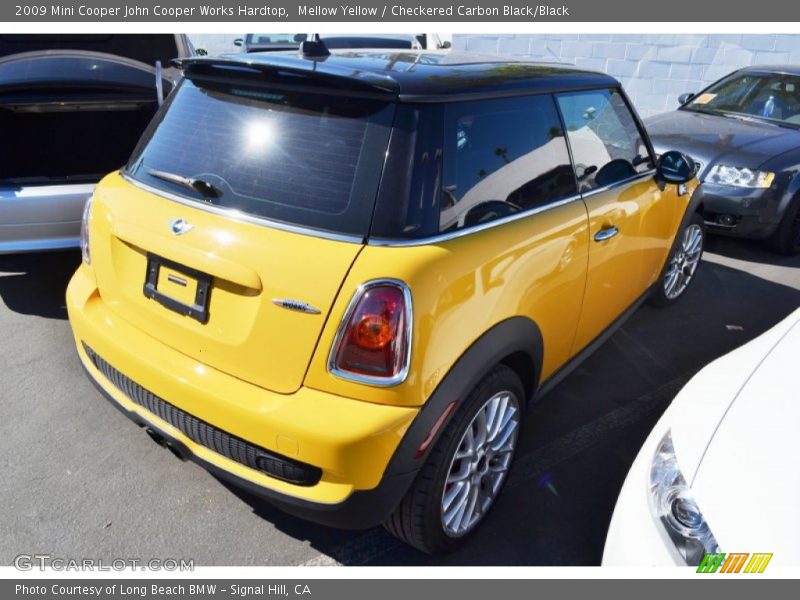 Mellow Yellow / Checkered Carbon Black/Black 2009 Mini Cooper John Cooper Works Hardtop