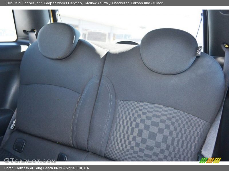 Mellow Yellow / Checkered Carbon Black/Black 2009 Mini Cooper John Cooper Works Hardtop