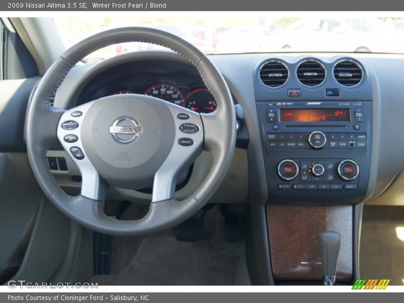 Winter Frost Pearl / Blond 2009 Nissan Altima 3.5 SE