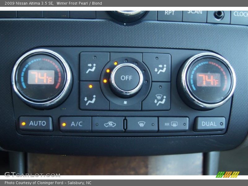 Winter Frost Pearl / Blond 2009 Nissan Altima 3.5 SE