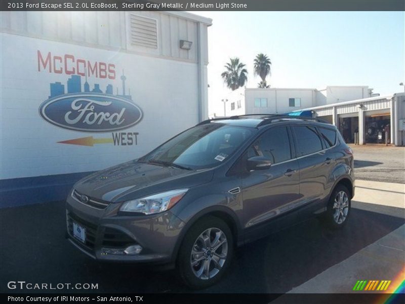 Sterling Gray Metallic / Medium Light Stone 2013 Ford Escape SEL 2.0L EcoBoost