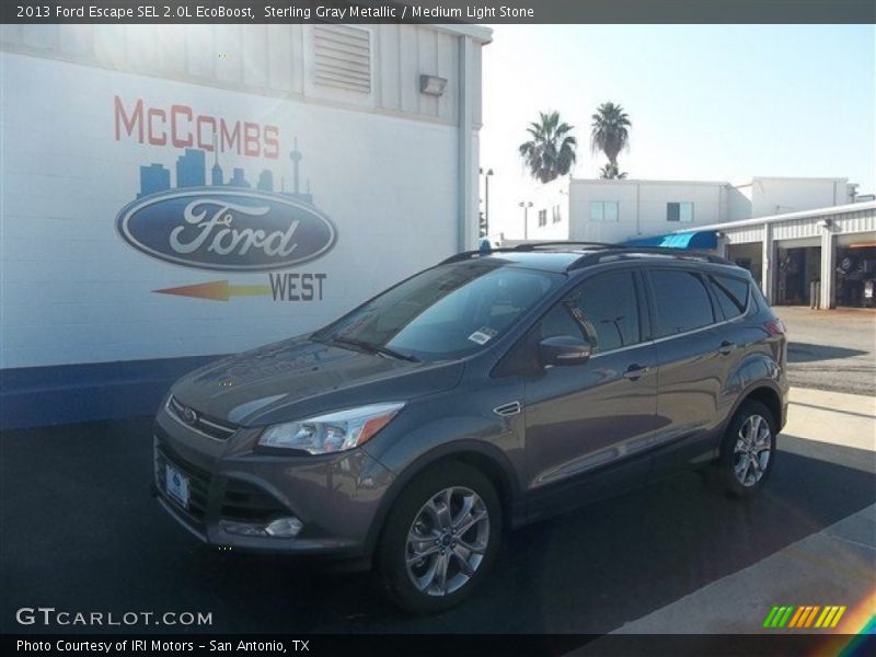 Sterling Gray Metallic / Medium Light Stone 2013 Ford Escape SEL 2.0L EcoBoost