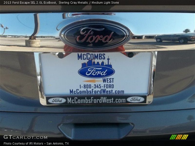 Sterling Gray Metallic / Medium Light Stone 2013 Ford Escape SEL 2.0L EcoBoost