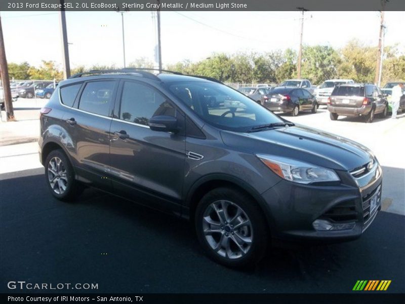 Sterling Gray Metallic / Medium Light Stone 2013 Ford Escape SEL 2.0L EcoBoost