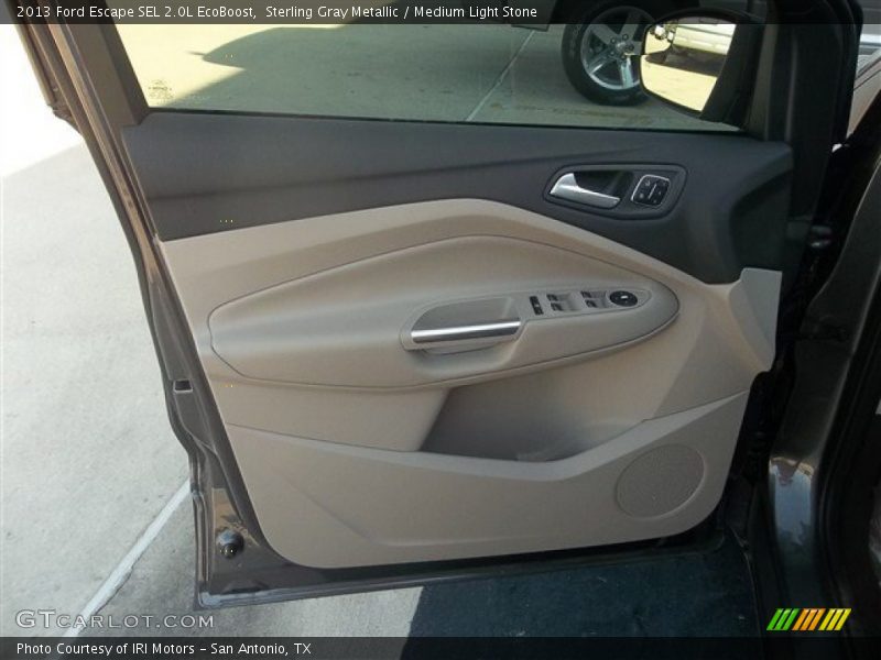 Sterling Gray Metallic / Medium Light Stone 2013 Ford Escape SEL 2.0L EcoBoost