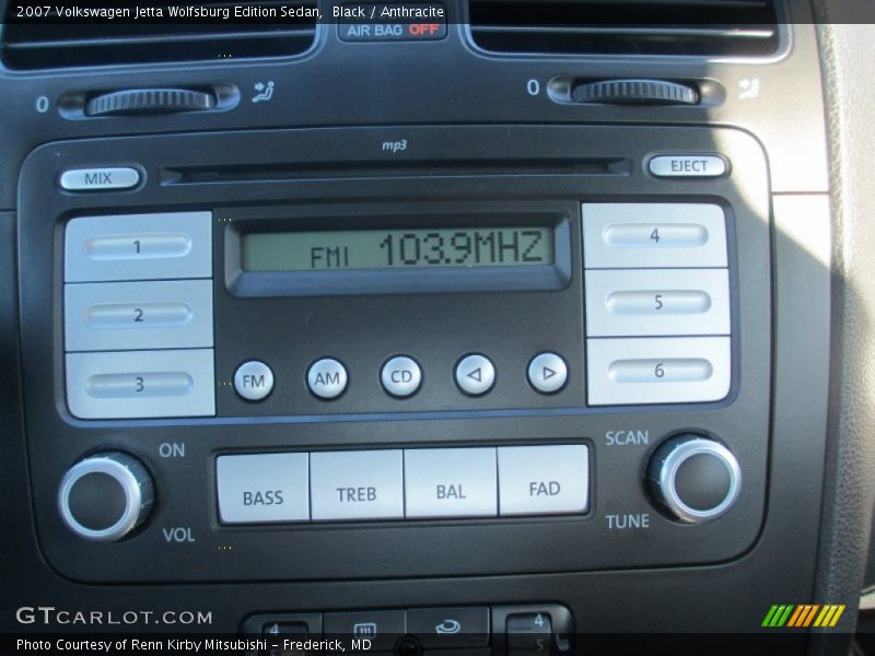 Black / Anthracite 2007 Volkswagen Jetta Wolfsburg Edition Sedan
