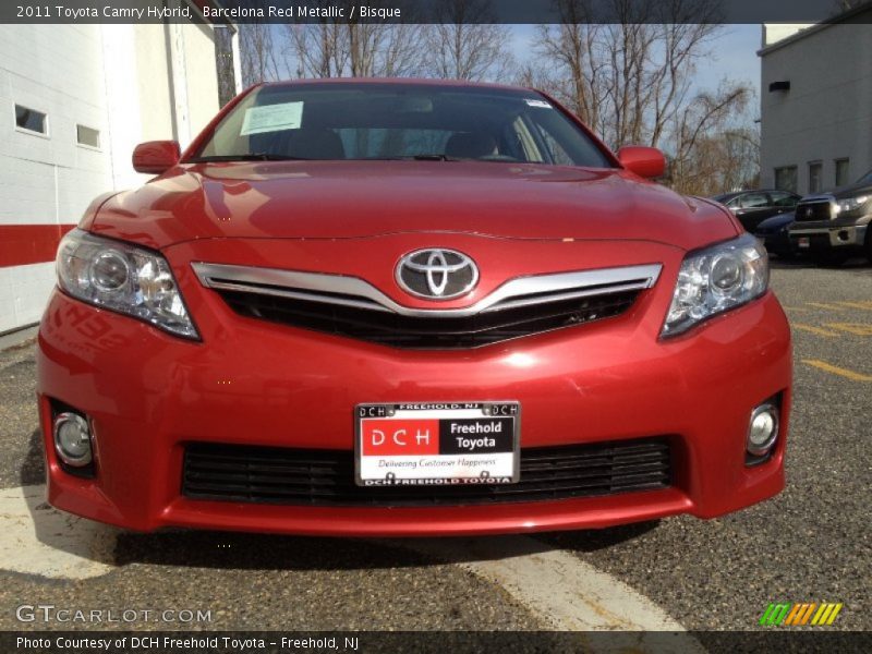 Barcelona Red Metallic / Bisque 2011 Toyota Camry Hybrid