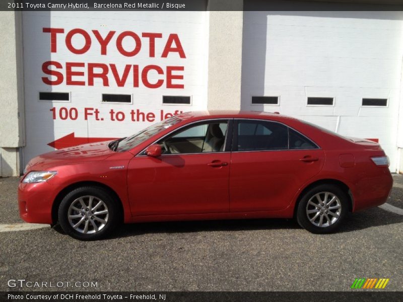 Barcelona Red Metallic / Bisque 2011 Toyota Camry Hybrid
