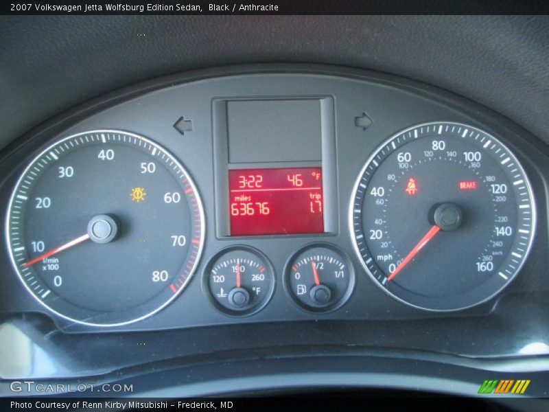Black / Anthracite 2007 Volkswagen Jetta Wolfsburg Edition Sedan