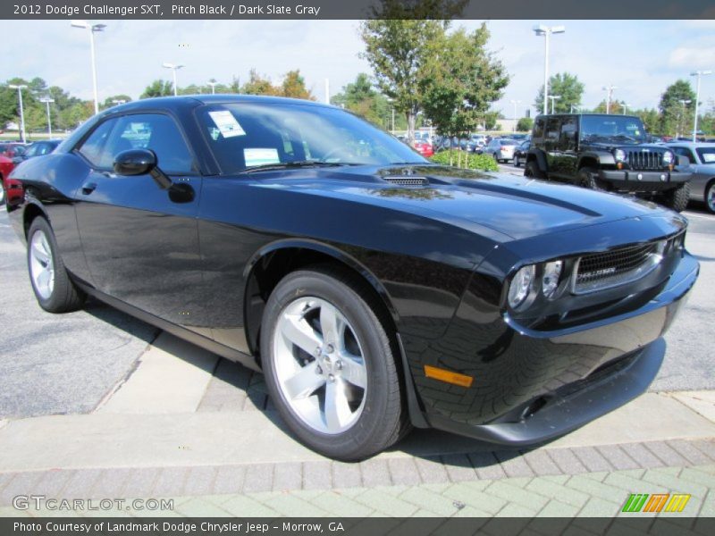 Pitch Black / Dark Slate Gray 2012 Dodge Challenger SXT