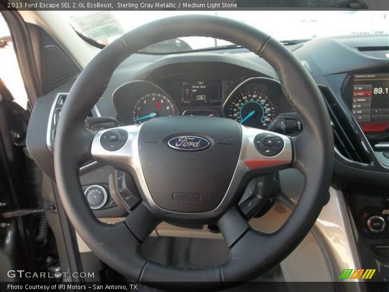Sterling Gray Metallic / Medium Light Stone 2013 Ford Escape SEL 2.0L EcoBoost
