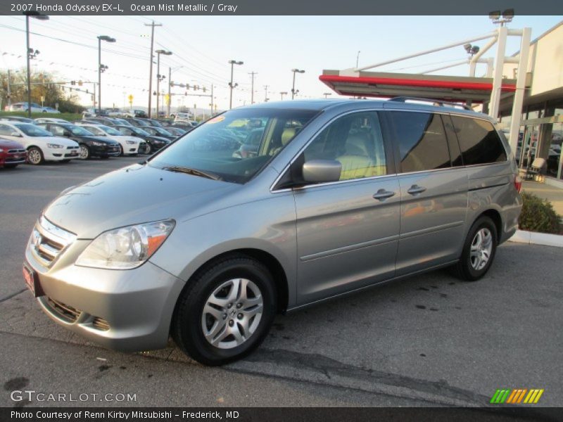Ocean Mist Metallic / Gray 2007 Honda Odyssey EX-L