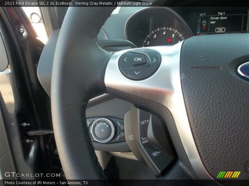 Sterling Gray Metallic / Medium Light Stone 2013 Ford Escape SEL 2.0L EcoBoost