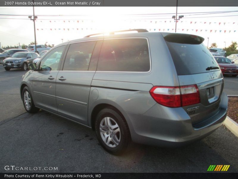 Ocean Mist Metallic / Gray 2007 Honda Odyssey EX-L