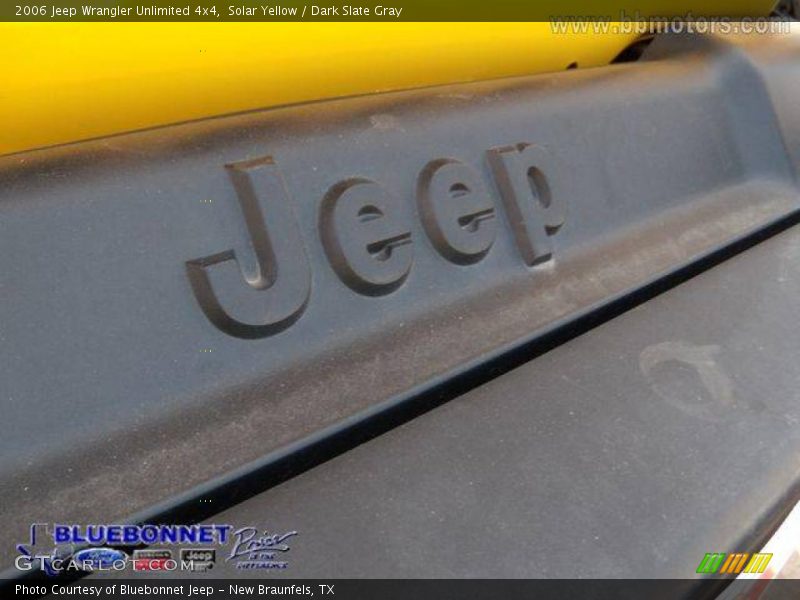 Solar Yellow / Dark Slate Gray 2006 Jeep Wrangler Unlimited 4x4