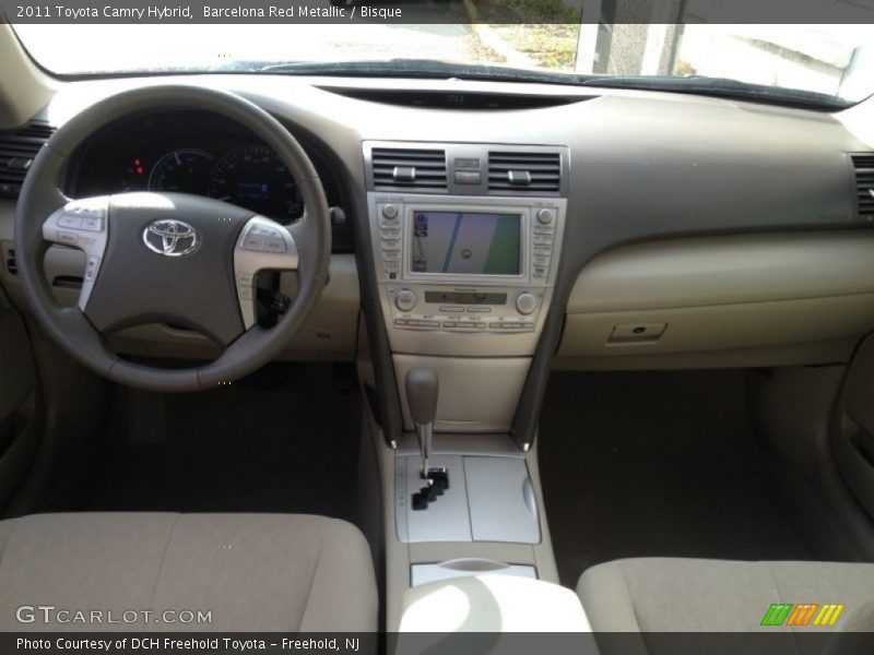 Barcelona Red Metallic / Bisque 2011 Toyota Camry Hybrid