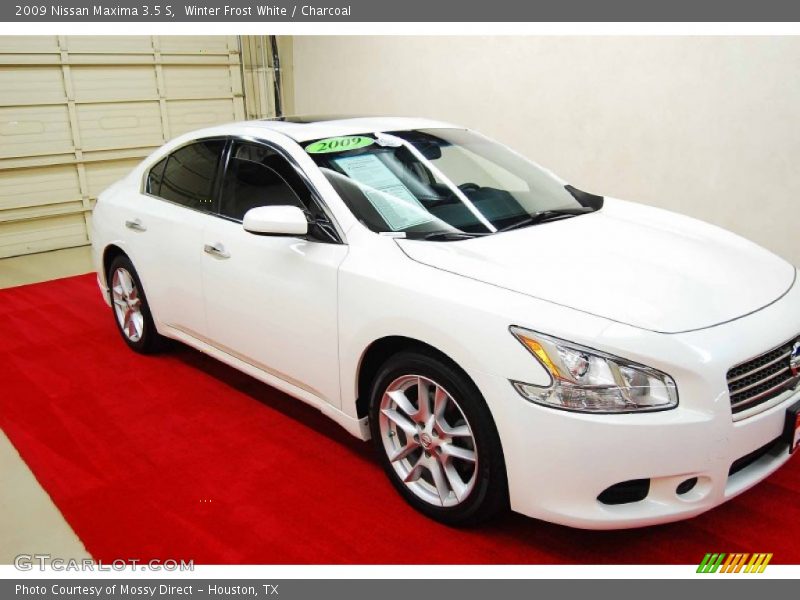 Winter Frost White / Charcoal 2009 Nissan Maxima 3.5 S