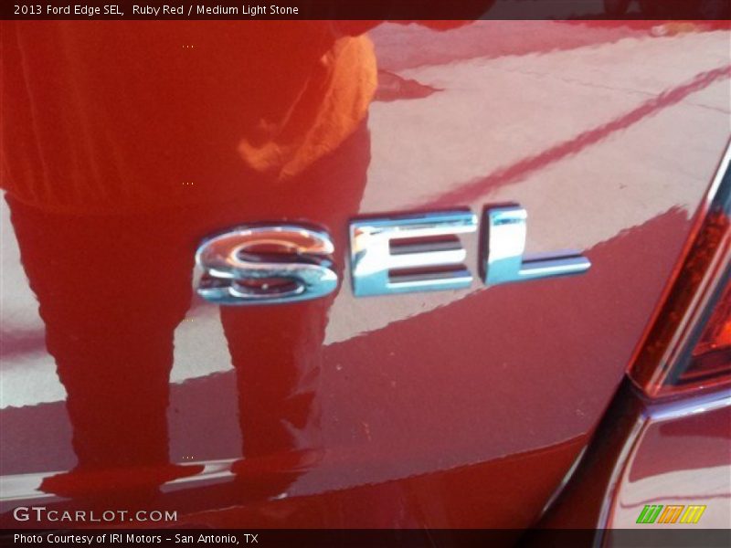 Ruby Red / Medium Light Stone 2013 Ford Edge SEL