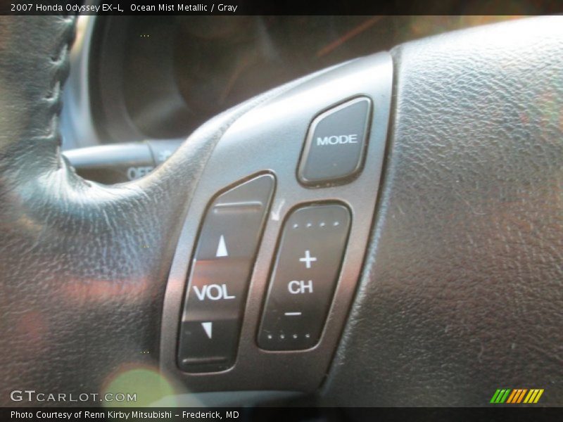 Ocean Mist Metallic / Gray 2007 Honda Odyssey EX-L