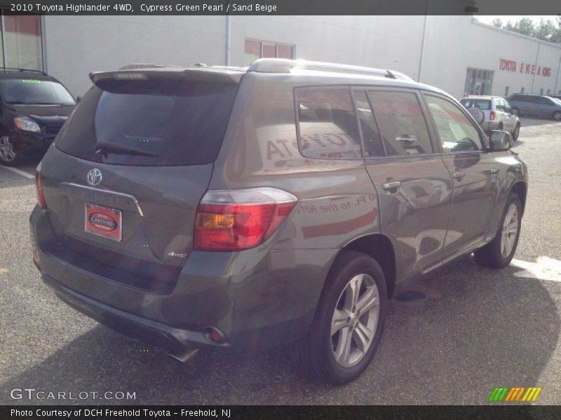 Cypress Green Pearl / Sand Beige 2010 Toyota Highlander 4WD
