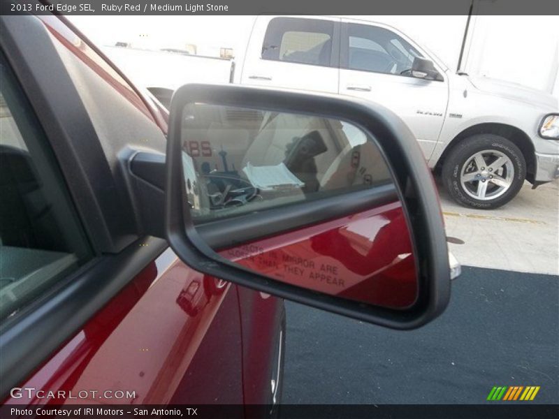 Ruby Red / Medium Light Stone 2013 Ford Edge SEL