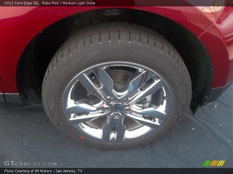 Ruby Red / Medium Light Stone 2013 Ford Edge SEL