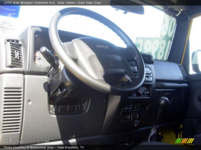Solar Yellow / Dark Slate Gray 2006 Jeep Wrangler Unlimited 4x4