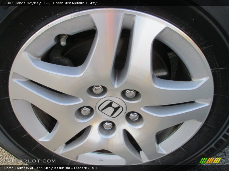 Ocean Mist Metallic / Gray 2007 Honda Odyssey EX-L