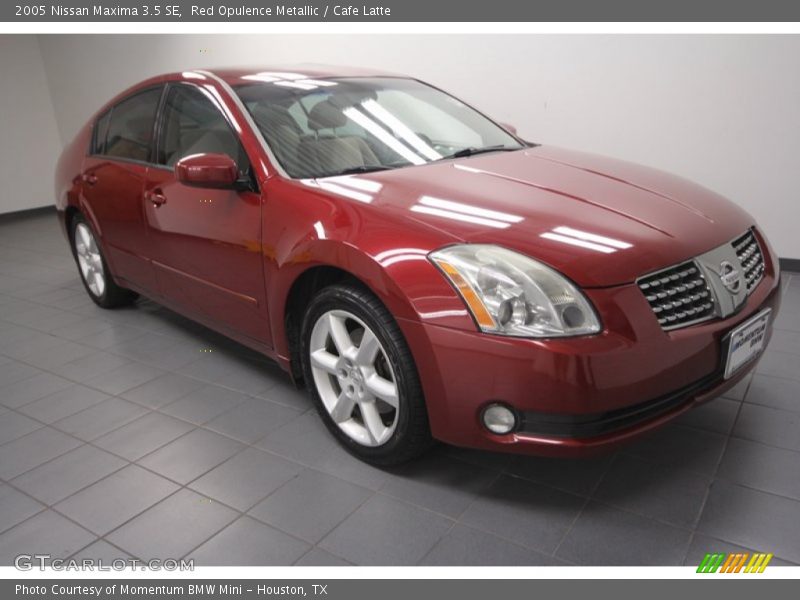 Red Opulence Metallic / Cafe Latte 2005 Nissan Maxima 3.5 SE