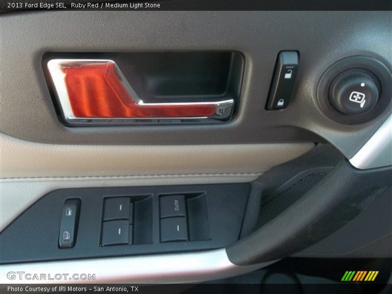 Ruby Red / Medium Light Stone 2013 Ford Edge SEL