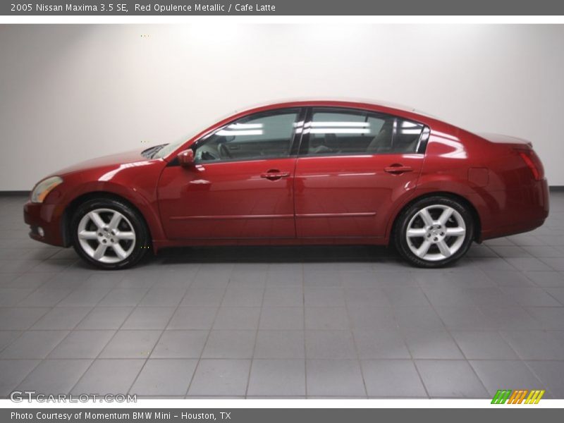 Red Opulence Metallic / Cafe Latte 2005 Nissan Maxima 3.5 SE