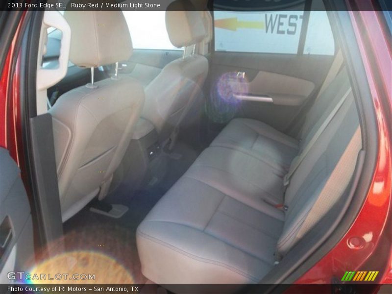 Ruby Red / Medium Light Stone 2013 Ford Edge SEL