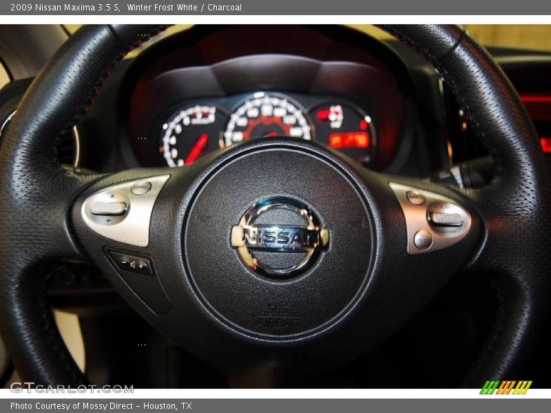 Winter Frost White / Charcoal 2009 Nissan Maxima 3.5 S