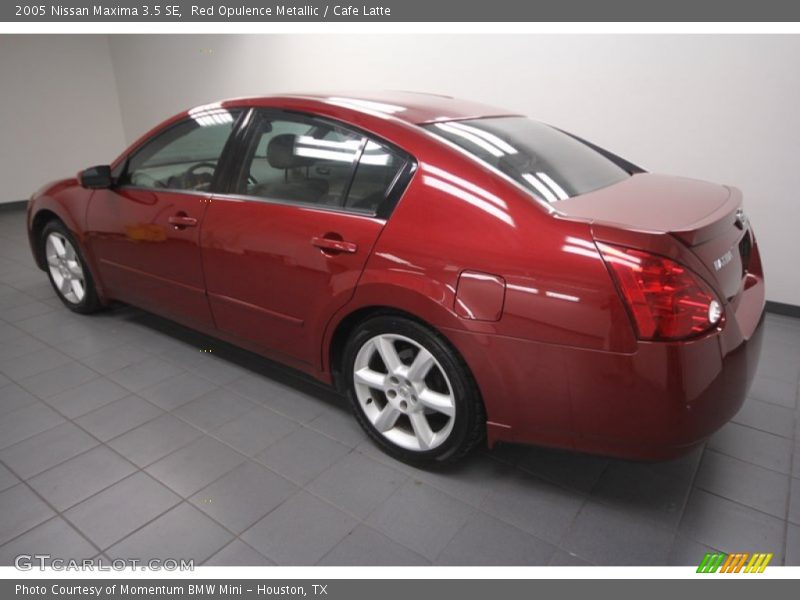 Red Opulence Metallic / Cafe Latte 2005 Nissan Maxima 3.5 SE