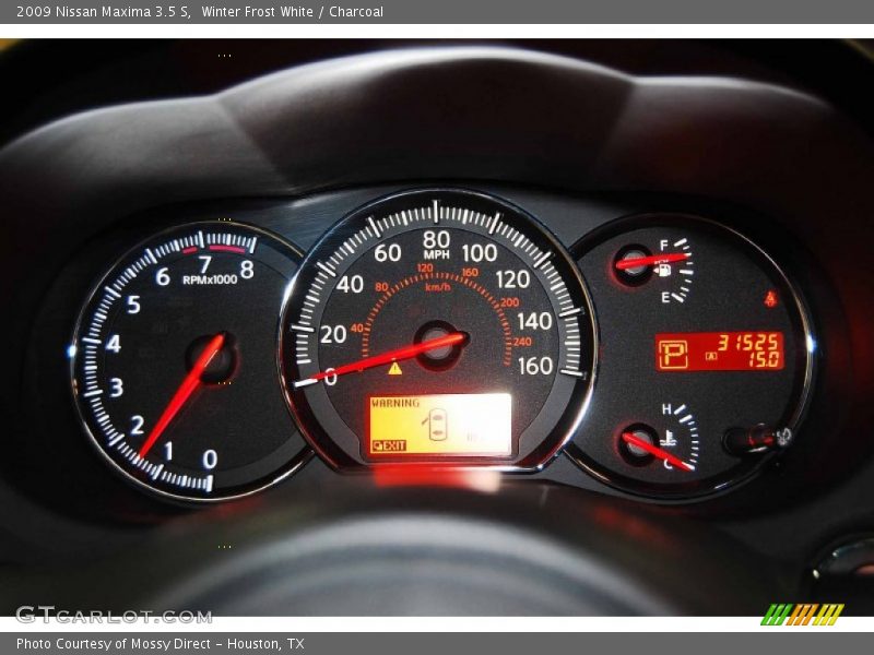 Winter Frost White / Charcoal 2009 Nissan Maxima 3.5 S