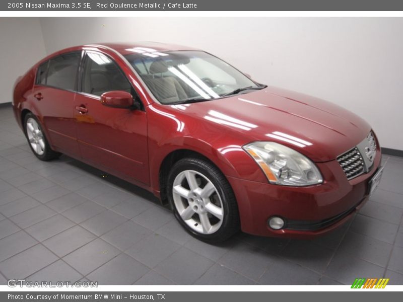 Red Opulence Metallic / Cafe Latte 2005 Nissan Maxima 3.5 SE