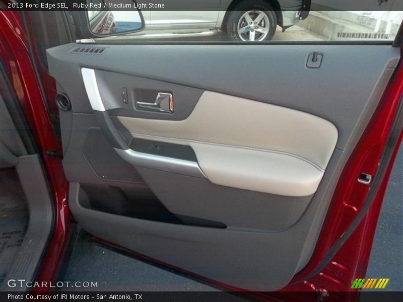 Ruby Red / Medium Light Stone 2013 Ford Edge SEL