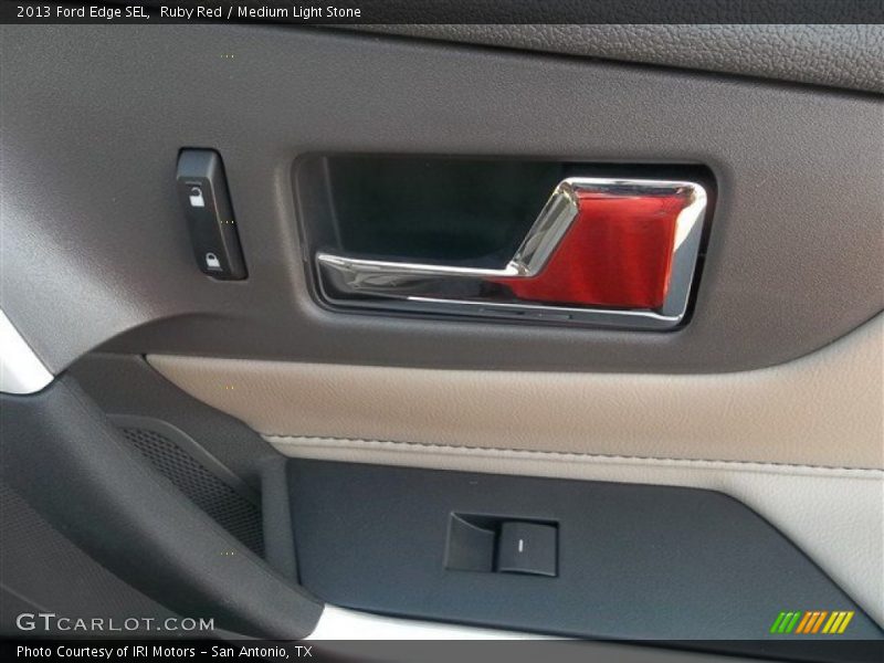 Ruby Red / Medium Light Stone 2013 Ford Edge SEL